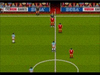 une photo d'Ã©cran de European Club Soccer sur Sega Megadrive